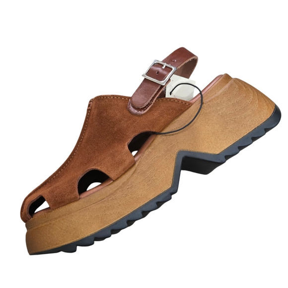 Carlo Pera Women's Clogs Sandals Size 38 Comfort Suede Made in Italy - NEW - Picture 4 of 11